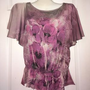 Batwing Purple Floral